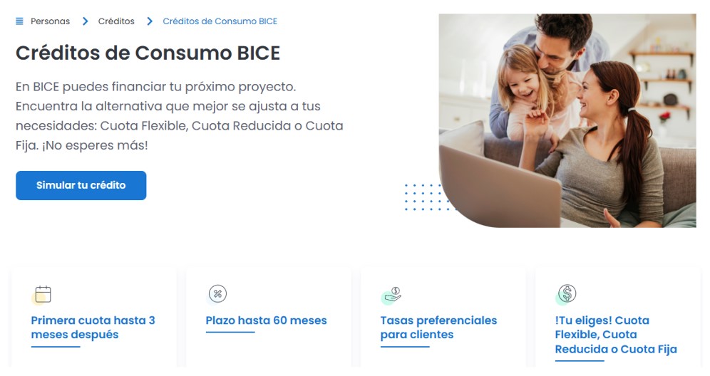 Opciones de Préstamos Banco BICE en Chile